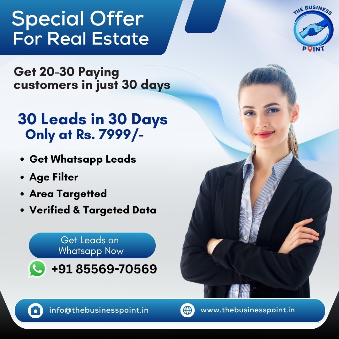 Special Offer: 30 Real Estate Leads in 30 Days